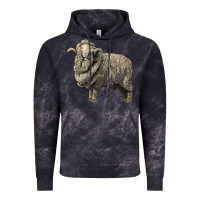 Cloud Black merino wool sheep Vintage Hoodie - LillyAllenDesigns