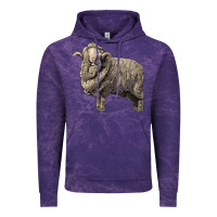 Cloud Purple merino wool sheep Vintage Hoodie - LillyAllenDesigns