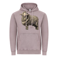 Vintage Zinc merino wool sheep Vintage Hoodie - LillyAllenDesigns