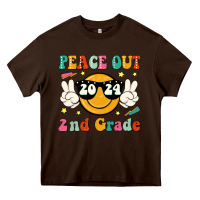 Chocolate Brown peace out 2024 2nd grade Heavy Core Tee - JahusDesignShop