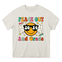 Cream peace out 2024 2nd grade Heavy Core Tee - JahusDesignShop