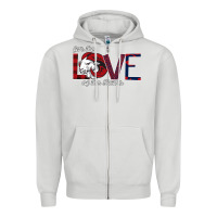 Dove Grey For the Love of the Rams Zipper Hoodie - Bettercallsaul