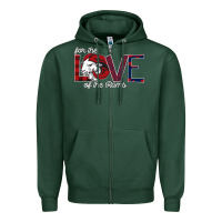 Sports Green For the Love of the Rams Zipper Hoodie - Bettercallsaul
