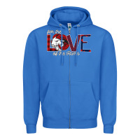 True Royal For the Love of the Rams Zipper Hoodie - Bettercallsaul