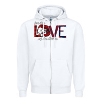 White For the Love of the Rams Zipper Hoodie - Bettercallsaul