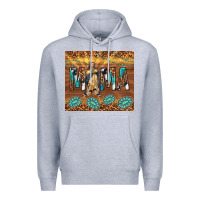Heather Grey our lady of guadalupe Premium Hoodie - TumblerDesignByShophia