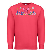 Cardinal butterflies and flowers Premium Sweatshirt - TumblerDesignByShophia