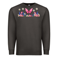 Smoke butterflies and flowers Premium Sweatshirt - TumblerDesignByShophia