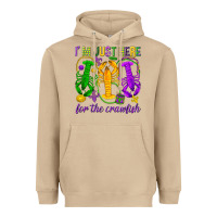 Mushroom I'm just here for the Crawfish Heavyweight Hoodie - HowdyJamesFarm