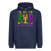 Navy I'm just here for the Crawfish Heavyweight Hoodie - HowdyJamesFarm