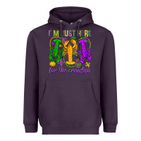 Plum I'm just here for the Crawfish Heavyweight Hoodie - HowdyJamesFarm
