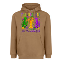 Toasted Coconut I'm just here for the Crawfish Heavyweight Hoodie - HowdyJamesFarm
