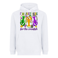 White I'm just here for the Crawfish Heavyweight Hoodie - HowdyJamesFarm