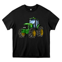 Black farm tractor Heavy Core Tee - AdoDesignShop