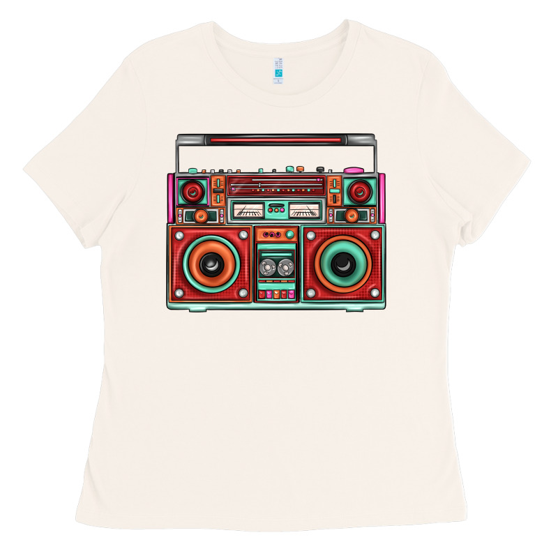 Boombox Ladies Tee by FaDigitalArtStudio | Teevron
