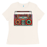 Bone Boombox Ladies Tee - FaDigitalArtStudio