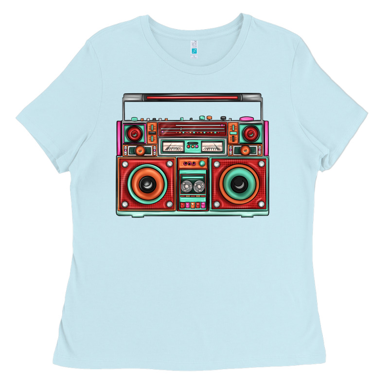 Boombox Ladies Tee by FaDigitalArtStudio | Teevron