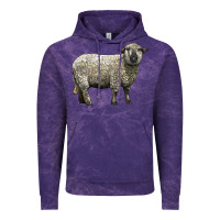 Cloud Purple hampshire sheep Vintage Hoodie - LillyAllenDesigns