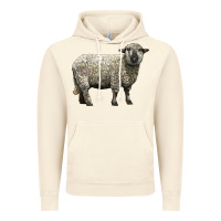 Vintage Artic hampshire sheep Vintage Hoodie - LillyAllenDesigns