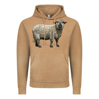Vintage Camel hampshire sheep Vintage Hoodie - LillyAllenDesigns
