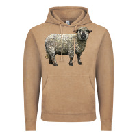 Vintage Coffee hampshire sheep Vintage Hoodie - LillyAllenDesigns