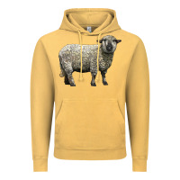Vintage Mustard hampshire sheep Vintage Hoodie - LillyAllenDesigns