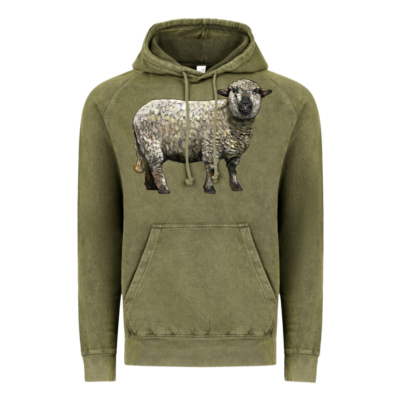 Hampshire Sheep Vintage Hoodie by LillyAllenDesigns | Teevron