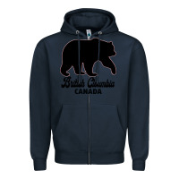 Navy British Cloumbia Canada Zipper Hoodie - Bettercallsaul