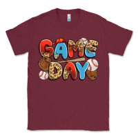 Burgundy game day baseball Classic Tee - JahusDesignShop