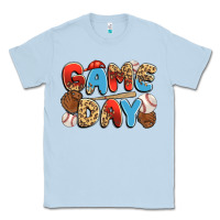 Dusty Blue game day baseball Classic Tee - JahusDesignShop