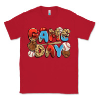 Red game day baseball Classic Tee - JahusDesignShop