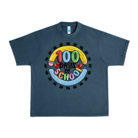 Midnight Navy 100 days of school Urban Heavy Tee - MaliasSmallBusiness
