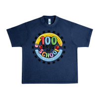 Navy 100 days of school Urban Heavy Tee - MaliasSmallBusiness