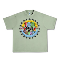 Oil Green 100 days of school Urban Heavy Tee - MaliasSmallBusiness
