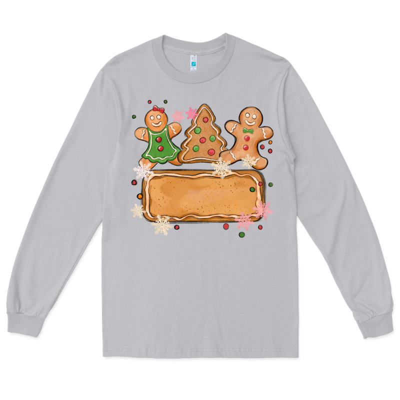 Costom Name Christmas Cookie Long Sleeve Tee by MaliasSmallBusiness | Teevron