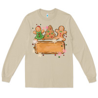 Mushroom costom name christmas cookie Long Sleeve Tee - MaliasSmallBusiness
