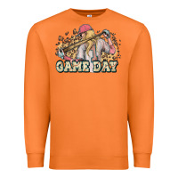 Carrot game day baseball leopard Premium Sweatshirt - HowdyJamesFarm