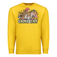 Lemon game day baseball leopard Premium Sweatshirt - HowdyJamesFarm