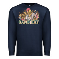 Navy game day baseball leopard Premium Sweatshirt - HowdyJamesFarm