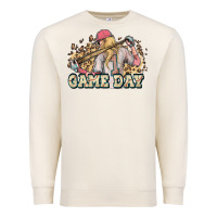 Sandshell game day baseball leopard Premium Sweatshirt - HowdyJamesFarm