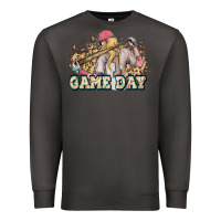 Smoke game day baseball leopard Premium Sweatshirt - HowdyJamesFarm