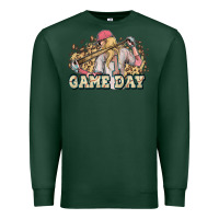 Sports Green game day baseball leopard Premium Sweatshirt - HowdyJamesFarm