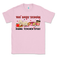Bubblegum Pink 100 days school Classic Tee - MaliasSmallBusiness