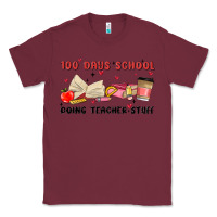 Burgundy 100 days school Classic Tee - MaliasSmallBusiness