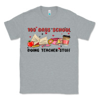 Heather Grey 100 days school Classic Tee - MaliasSmallBusiness