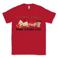 Red 100 days school Classic Tee - MaliasSmallBusiness