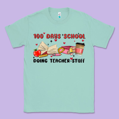 100 Days School Classic Tee Designed By Maliassmallbusiness