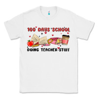 White 100 days school Classic Tee - MaliasSmallBusiness