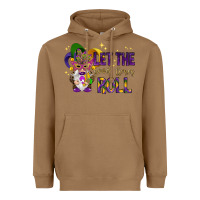 Toasted Coconut Let the good times roll with gnome Heavyweight Hoodie - HowdyJamesFarm