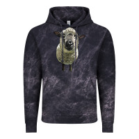 Cloud Black hampshire sheep head Vintage Hoodie - LillyAllenDesigns